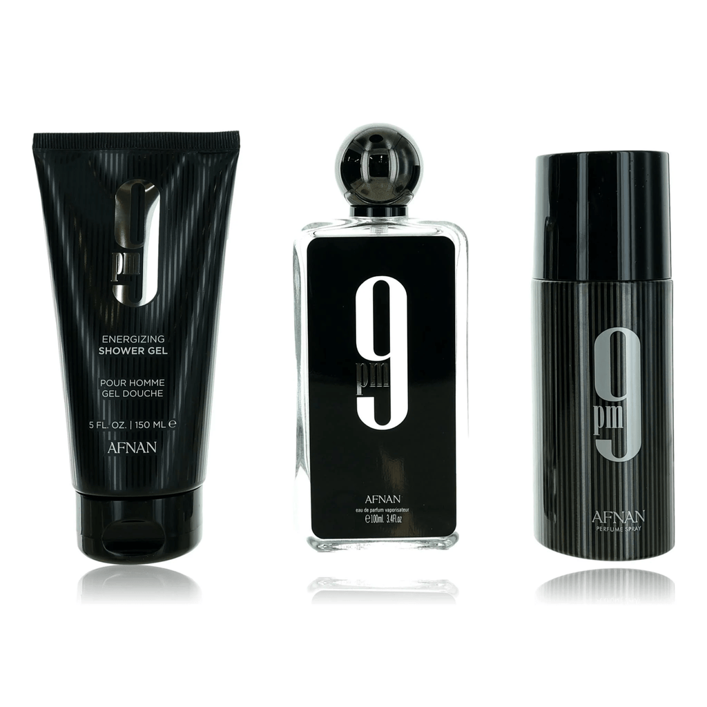 9AM Black 3 Piece Gift Set