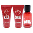 Red Wood 3 Piece Gift Set