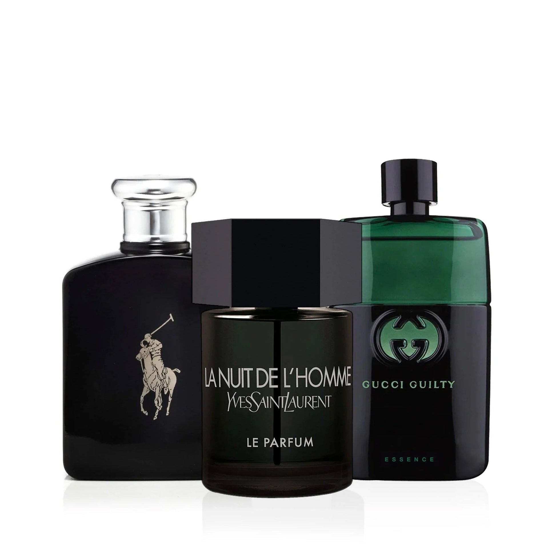 Polo Black by Ralph Lauren and L'Homme La Nuit by YSL and Guilty Essence by Gucci, Product image 1