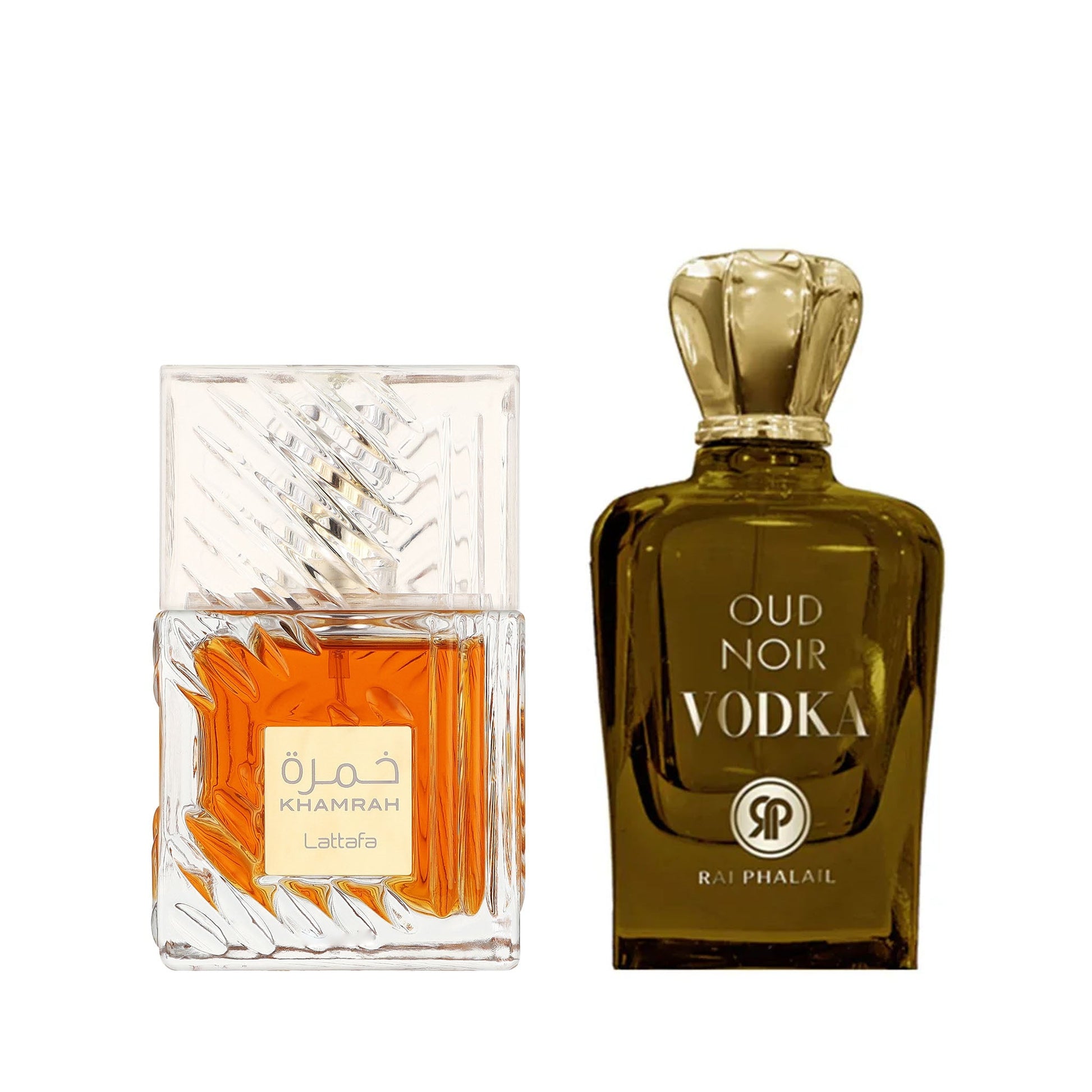 Khamrah by Lattafa and Oud Noir Vodka by Rai Phalail, Product image 1