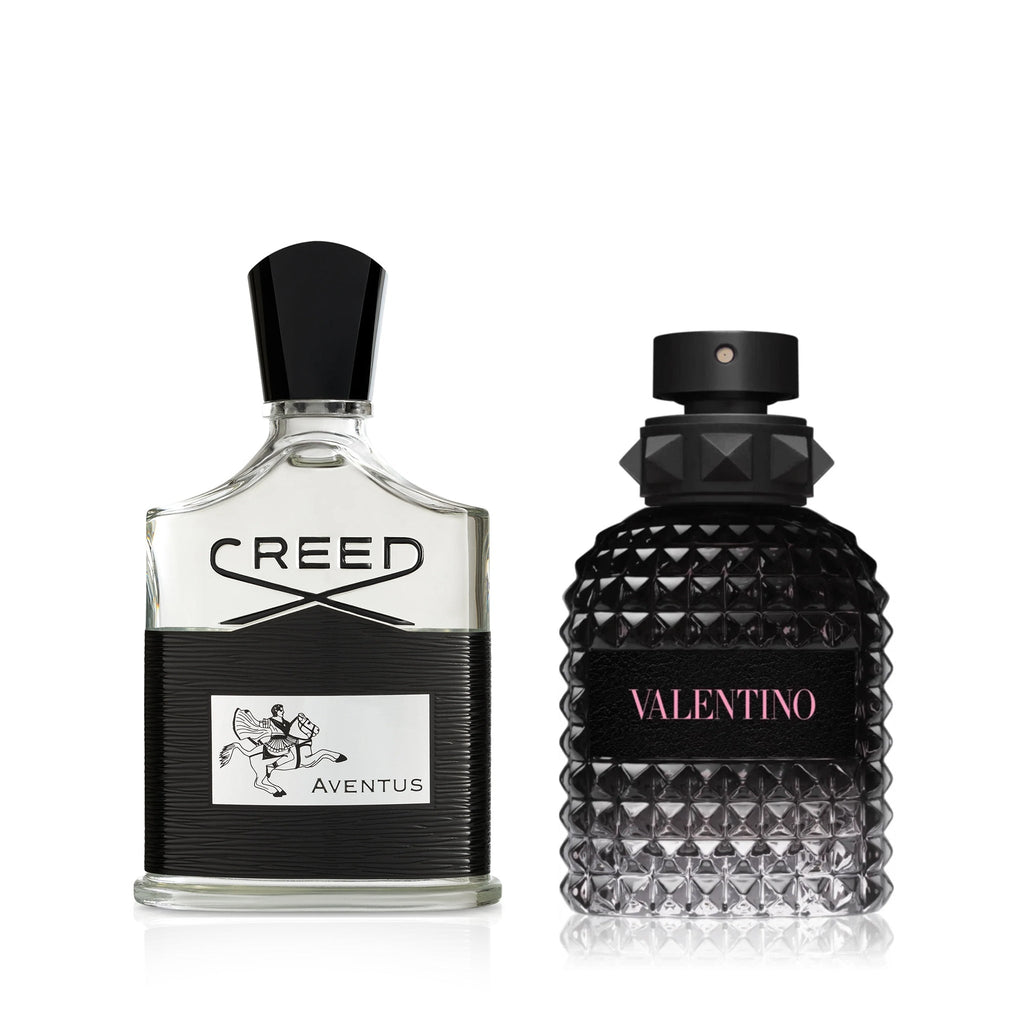 Aventus 3.4 oz. EDP by Creed and Uomo Born in Roma 3.4 oz. EDT by Valentino