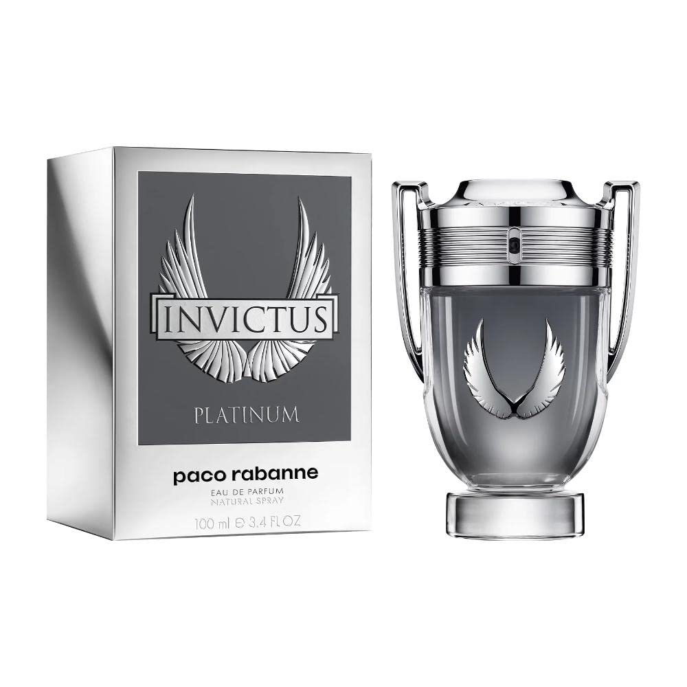 Invictus Platinum Eau De Parfum Spray for Men by Paco Rabanne, Product image 1