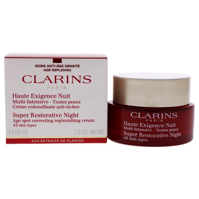 Super Restorative Night - All Skin Types by Clarins for Unisex - 1.6 oz Night Cream