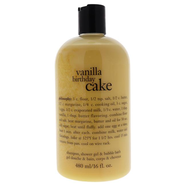 Vanilla Birthday Cake by Philosophy for Unisex - 16 oz Shampoo, Shower Gel and Bubble Bath, Product image 1