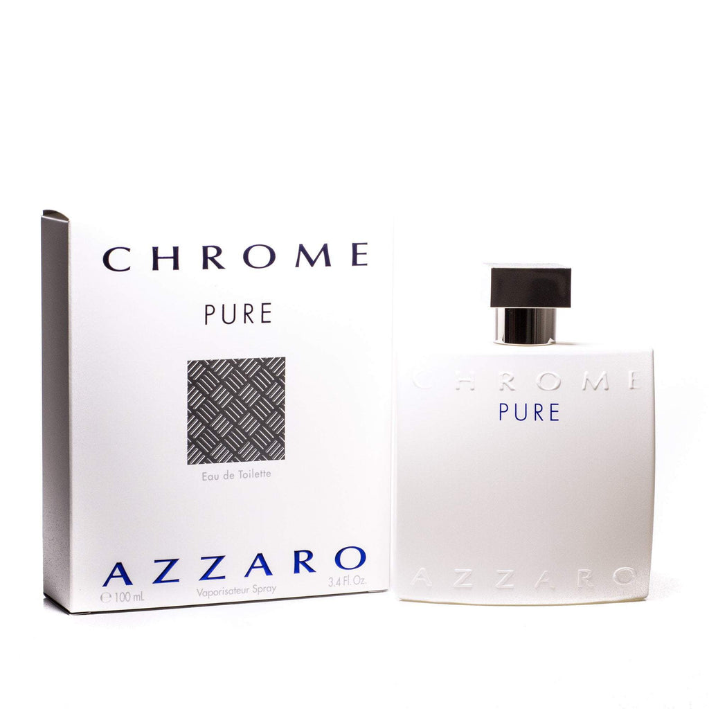 Chrome Pure Eau de Toilette Spray for Men by Azzaro 3.4 oz.