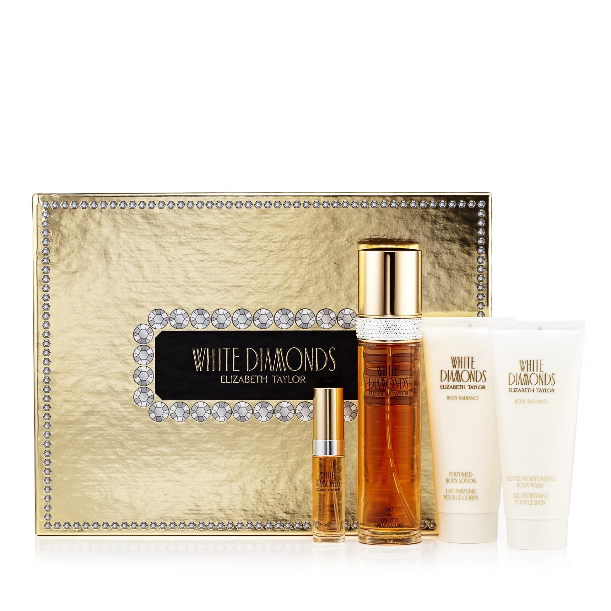 White Diamonds Gift Set Eau de Toilette, Body Lotion and Shower Gel for Women by Elizabeth Taylor, Product image 2
