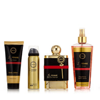 Le Femme 4-piece Gift Set with 3.4 oz. EDP, 3.4 oz. Body Lotion, 8.4 oz. Fragrance Body Spray, and 1.7 oz. Body Spray