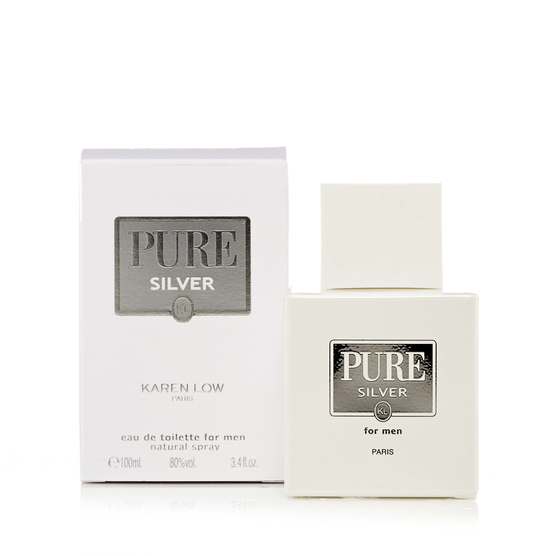 Pure Silver Eau de Toilette Spray for Men, Product image 2