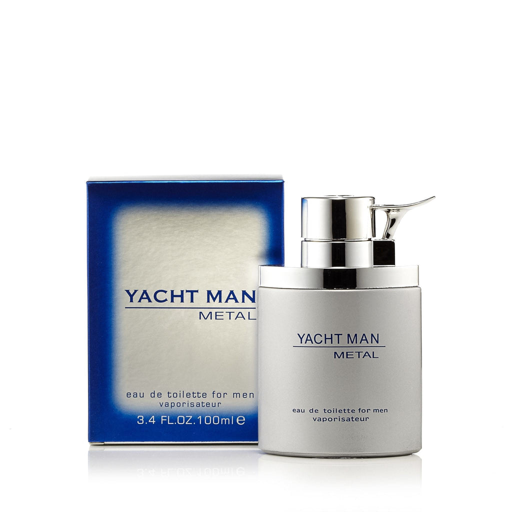 Yacht Man Metal Eau de Toilette Spray for Men 3.4 oz.