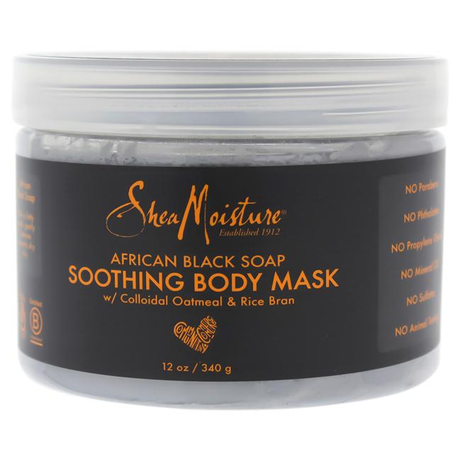 African Black Soap Soothing Body Mask by Shea Moisture for Unisex - 12 oz Mask, Product image 1