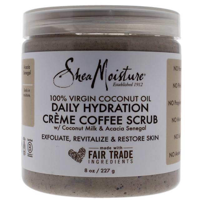 100 Percent Virgin Coconut Oil Daily Hydration Creme Coffee Scrub by Shea Moisture for Unisex - 8 oz Scrub, Product image 1