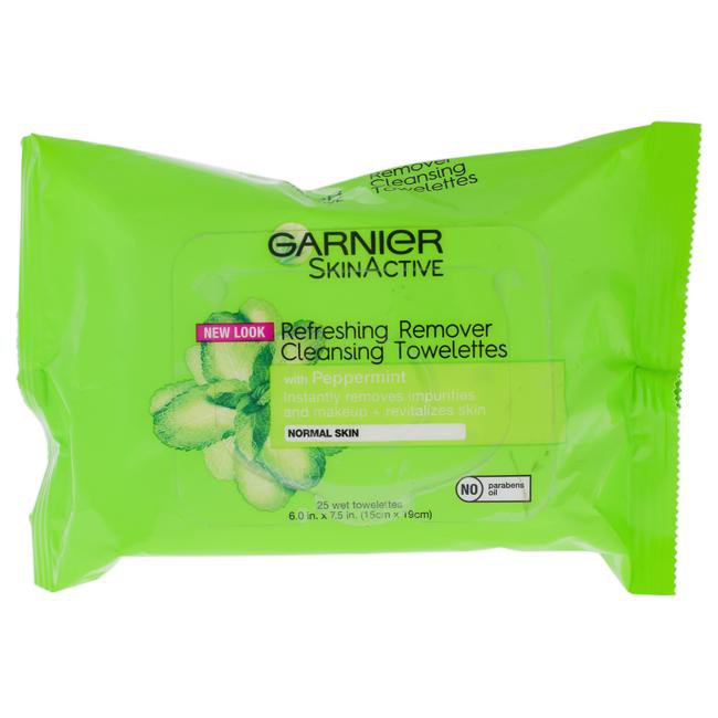 Clean Refreshing Remover Cleansing Towelettes by Garnier for Unisex - 25 Count Towelettes, Product image 1