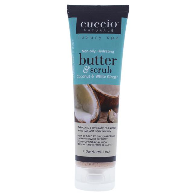 Butter and Scrub - Coconut and White Ginger by Cuccio for Unisex - 4 oz Scrub