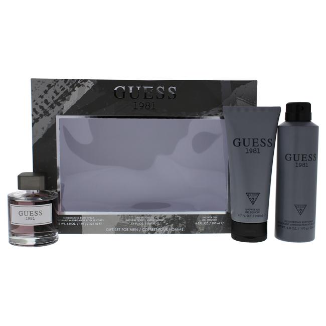 Guess 1981 by Guess for Men - 3 Pc Gift Set