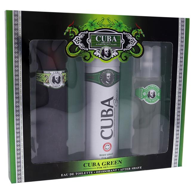 Cuba Green by Cuba for Men - 3 Pc Gift Set, Product image 1