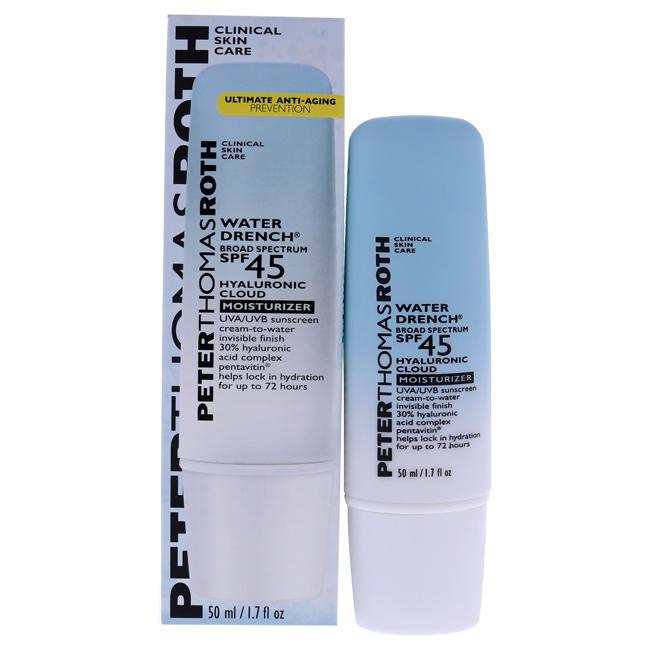 Water Drench Cloud Cream Moisturizer SPF 45 by Peter Thomas Roth for Unisex - 1.7 oz Cream