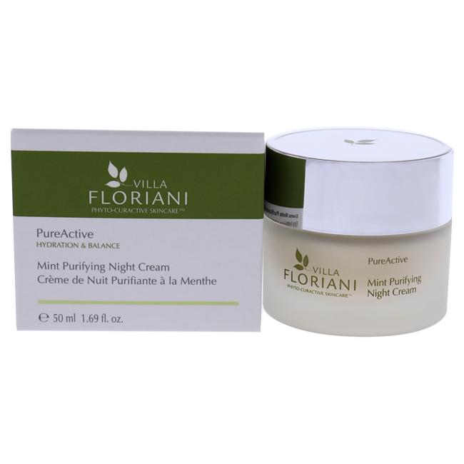 PureActive Purifying Night Cream - Mint by Villa Floriani for Unisex - 1.69 oz Cream