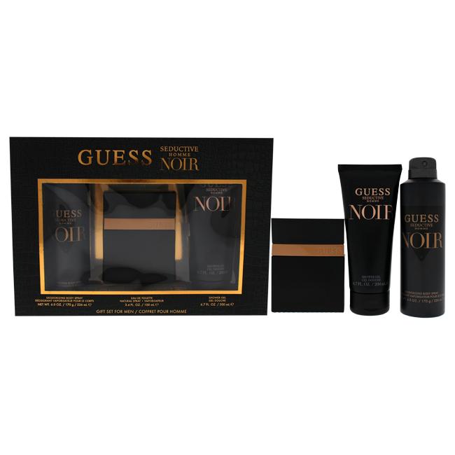 Guess Seductive Home Noir by Guess for Men - 3 Pc Gift Set