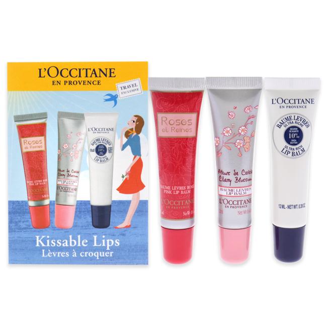Kissable Lips Set by LOccitane for Women - 3 Pc, Product image 1