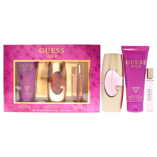 Guess Gold by Guess for Women - 3 Pc Gift Set