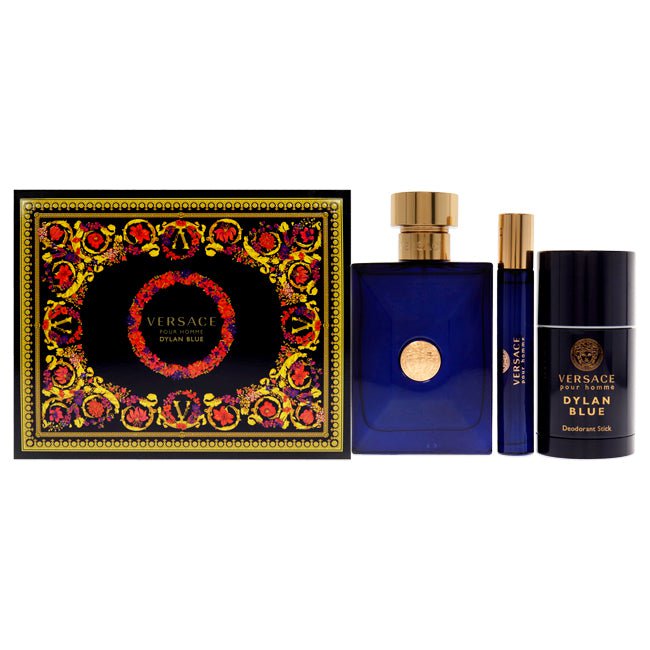 Dylan Blue by Versace for Men - 3 Pc Gift Set