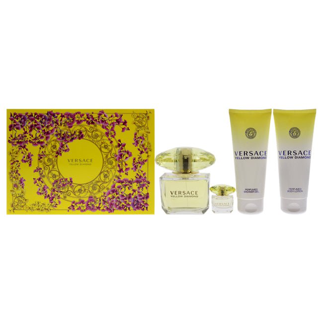 Versace Yellow Diamond by Versace for Women - 4 Pc Gift Set