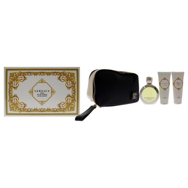 Versace Eros Pour Femme by Versace for Women - 4 Pc Gift Set 