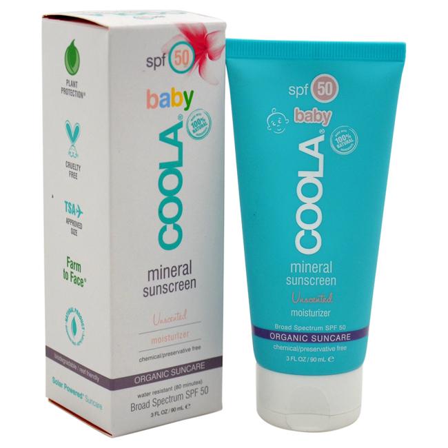 Mineral Baby Sunscreen Moisturizer SPF 50 - Unscented by Coola for Kids - 3 oz Sunscreen, Product image 1