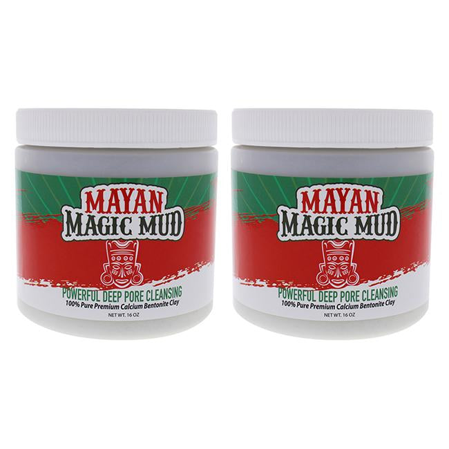 Powerful Deep Pore Cleansing Clay - Pack of 2 by Mayan Magic Mud for Unisex - 16 oz Cleanser, Product image 1