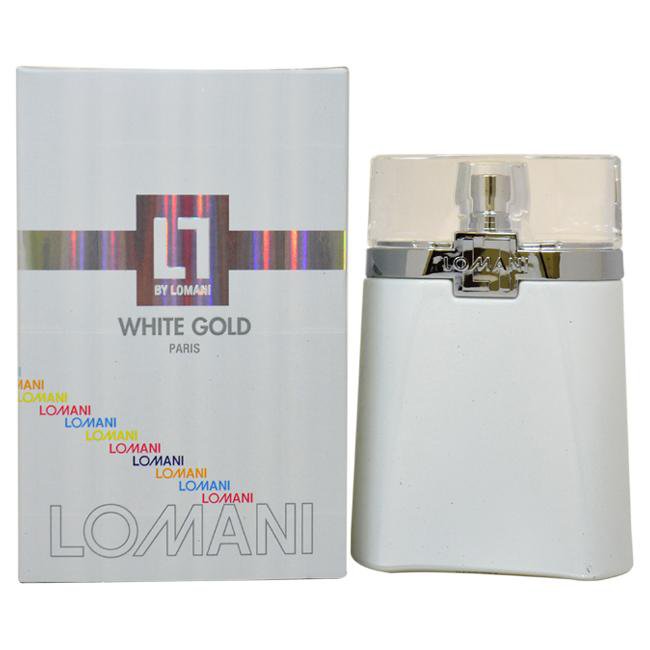 WHITE GOLD BY LOMANI FOR MEN -  Eau De Toilette SPRAY