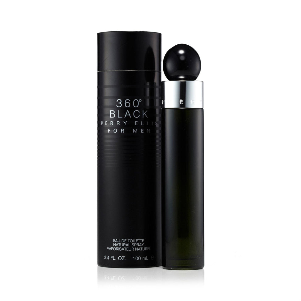 Perry Ellis 360 Black by Perry Ellis, 3.4 oz EDT Spray for Men
