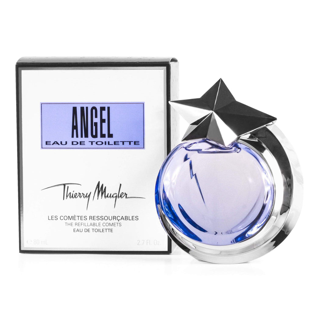 Angel Refillable Eau de Toilette Spray for Women by Thierry Mugler 2.7 oz.