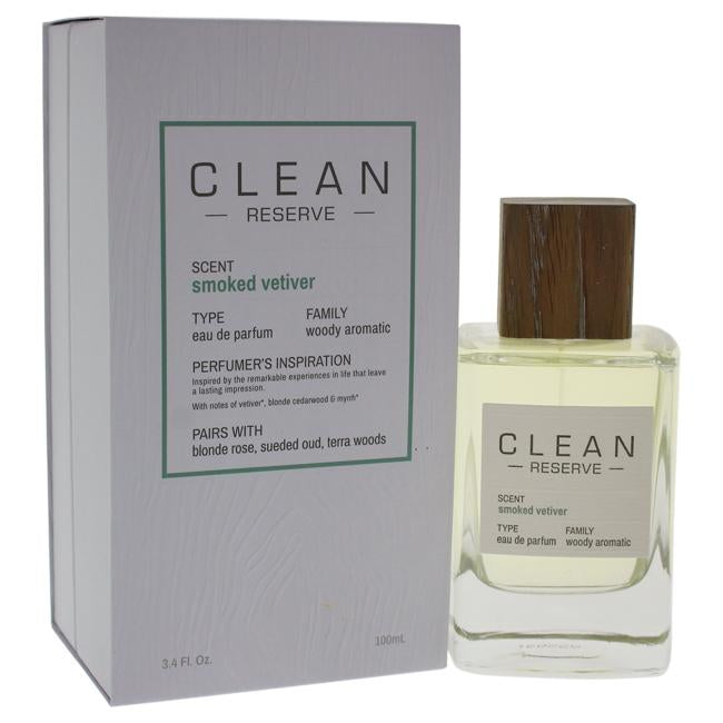 Reserve Smoked Vetiver by Clean for Unisex -  Eau de Parfum Spray
