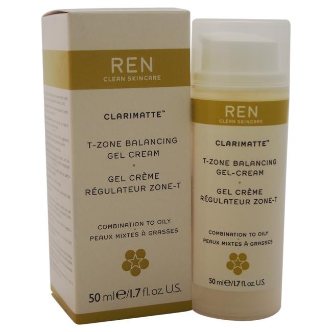 Clarimatte T-Zone Balancing Gel Cream - Combination To Oily Skin by REN for Unisex - 1.7 oz Gel & Cream