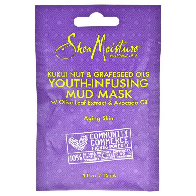Kukui Nut and Grapeseed Oils Youth-Infusing Mud Mask by Shea Moisture for Unisex - 0.5 oz Mask, Product image 1