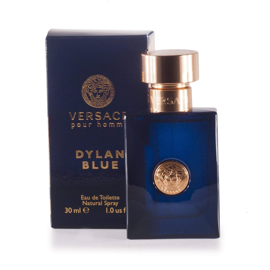 Dylan Blue Eau de Toilette Spray for Men by Versace 1.0 oz.