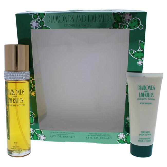 Diamonds and Emeralds by Elizabeth Taylor for Women - 2 pc Gift Set