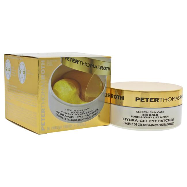24K Gold Pure Luxury Lift & Firm Hydra-Gel Eye Patches by Peter Thomas Roth for Women - 60 Pc Patches + Spatula Eye Patches, Product image 1