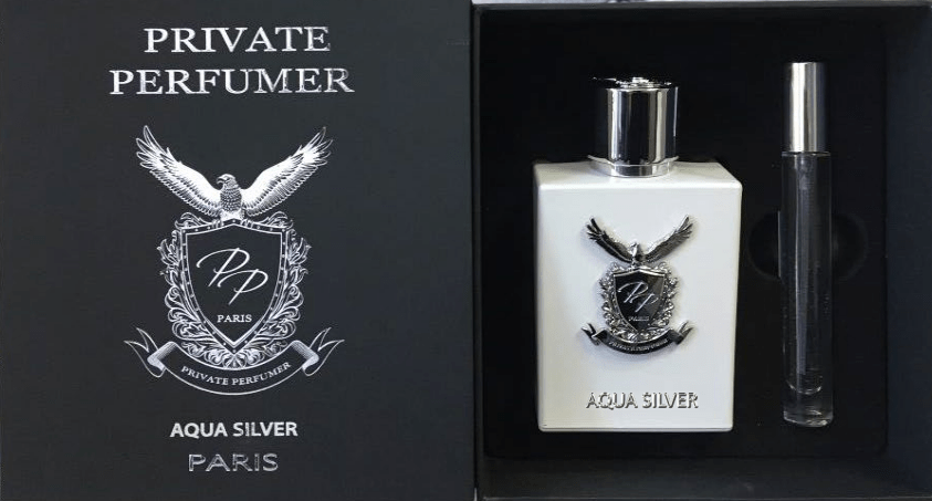 Aquasilver by Private Perfumer for Unisex- 2pc Gift Set, Product image 1